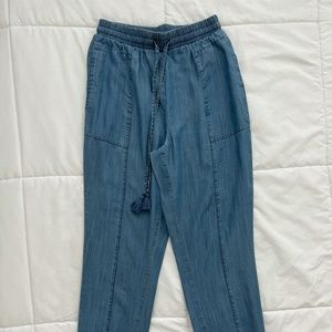 bebe Blue Baggy Pants (XXS)